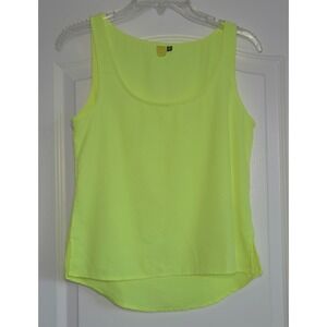 FARM Rio Vintage 90s Neon Yellow Sleeveless Tank Top Women's Sz M Beach Festival
